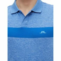 J.Lindeberg J. Lindeberg Jay Amer Fit Ocean Blue Melange Mens Golf Polo -Single Iron Shop 19470 OCEANBLUEMELA 1 c892c82e c39c 4bb7 8803 a265a394cdc0