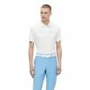 J.Lindeberg J. Lindeberg Clay Regular Fit White Mens Golf Polo