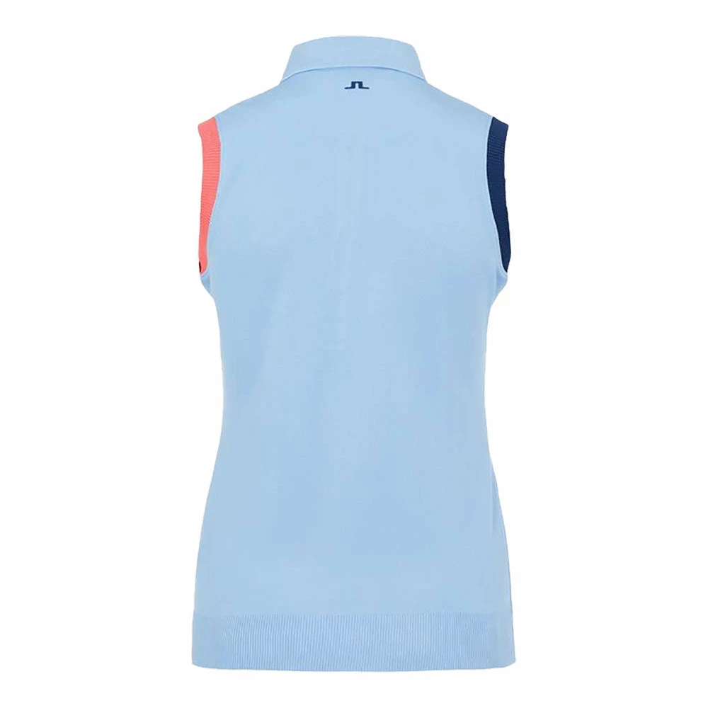 J.Lindeberg J. Lindeberg Malin Womens Sleeveless Golf Polo 3 J.Lindeberg J. Lindeberg Malin Womens Sleeveless Golf Polo - Image 3