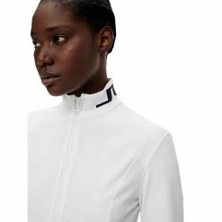 J.Lindeberg J. Lindeberg Therese Mid Layer Womens Full Zip Golf Jacket -Single Iron Shop 19692 WHITE 1 77df0c46 6538 4725 aa8b 0f9ee98435f8