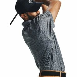 Under Armour Playoff 2.0 Mens Golf Polo -Single Iron Shop 19909 BLACK002 2