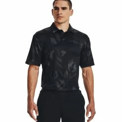 Under Armour Playoff 2.0 Mens Golf Polo -Single Iron Shop 19909 BLACKSTEEL050