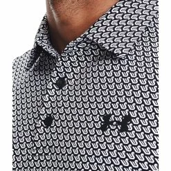 Under Armour Playoff 2.0 Mens Golf Polo -Single Iron Shop 19909 BLKWHTBLK044 2 7d906d13 e6f9 4d11 b5b9 13dee72d1504