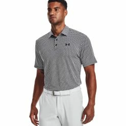 Under Armour Playoff 2.0 Mens Golf Polo -Single Iron Shop 19909 BLKWHTBLK044 f4e97bc4 94d0 48c3 afbf 4370bb4e3816