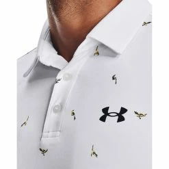 Under Armour Playoff 2.0 Mens Golf Polo -Single Iron Shop 19909 WHITEPRINT139 1 3fa70f6a d19d 4ea7 a0bc 005207b6711d