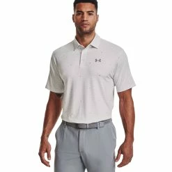 Under Armour Playoff 2.0 Mens Golf Polo -Single Iron Shop 19909 WHTHALGRY146
