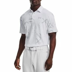 Under Armour Playoff 2.0 Mens Golf Polo -Single Iron Shop 19909 WHTHALGRY147 ad990075 c5fb 4f95 8033 523b72b1929a