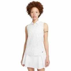 Nike Golf Nike Dri-FIT Printed Womens Sleeveless Golf Polo -Single Iron Shop 20526 PHOTONDUST025