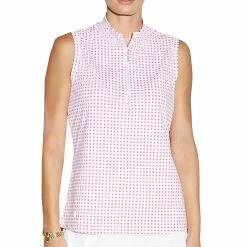 GGBlue Tess Womens Sleeveless Golf Polo 8 GGBlue Tess Womens Sleeveless Golf Polo -Single Iron Shop 20899 PINKCUBE4543