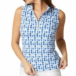 GGBlue Tess Womens Sleeveless Golf Polo 9 GGBlue Tess Womens Sleeveless Golf Polo -Single Iron Shop 20899 SANDDOLLR4031