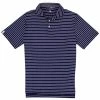 Polo Ralph Lauren RLX Ralph Lauren Featherweight Airflow French Navy-Carmel Pink Mens Golf Polo
