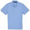 Polo Ralph Lauren Polo Golf Ralph Lauren Solid Tour Pique Pro Fit Blue Lagoon Mens Golf Polo