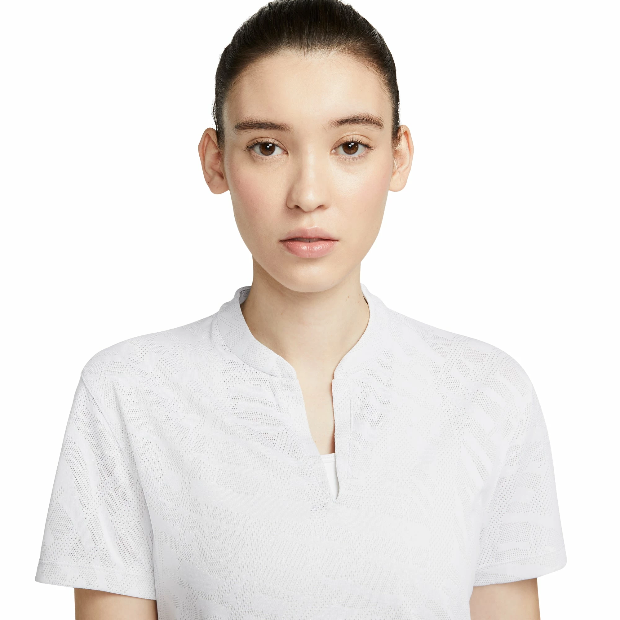 Nike Golf Nike Dri-FIT Victory Jacquard Womens Golf Polo 2 Nike Golf Nike Dri-FIT Victory Jacquard Womens Golf Polo - Image 2