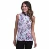 EP NY EP New York Floral Print 1/4 Zip Womens Golf Polo