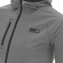 PUMA Golf Puma EGW Hooded Black Heather Mens Golf Jacket -Single Iron Shop 21536 BLACKHTHR01 2 1cabae7c ec3d 4f5b a686 544e7a2b86c0