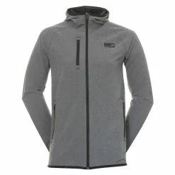 PUMA Golf Puma EGW Hooded Black Heather Mens Golf Jacket