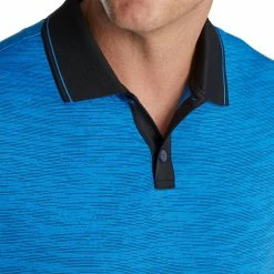 FootJoy Broken Pinstripe Lisle French Blue Mens Golf Polo 5 FootJoy Broken Pinstripe Lisle French Blue Mens Golf Polo -Single Iron Shop 21653 FRENCHBLUBLK 2 08107061 5ad0 4f95 964f 630b20a4c930