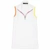 Polo Ralph Lauren RLX Ralph Lauren Tri-Colored Airtech Pique White Womens Golf 1/4 Zip