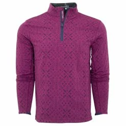 Greyson Sticks Feathers And Stones Tate Mens Golf 1/4 Zip