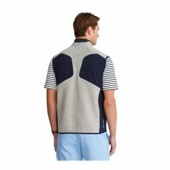 Polo Ralph Lauren RLX Ralph Lauren Fleece Hybrid Light Grey Heather Mens Golf Vest -Single Iron Shop 22383 LGRYHTHFNVY 2 9bd2c9b5 3c26 4305 b094 71adca918a6d