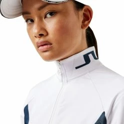 J.Lindeberg J. Lindeberg Therese Mid Layer White Womens Golf Jacket -Single Iron Shop 22401 WHITE0000 2 c49f9bac a8bf 4812 af3a b77517faabdd