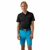 J.Lindeberg J. Lindeberg Lars Regular Fit Black Mens Golf Polo
