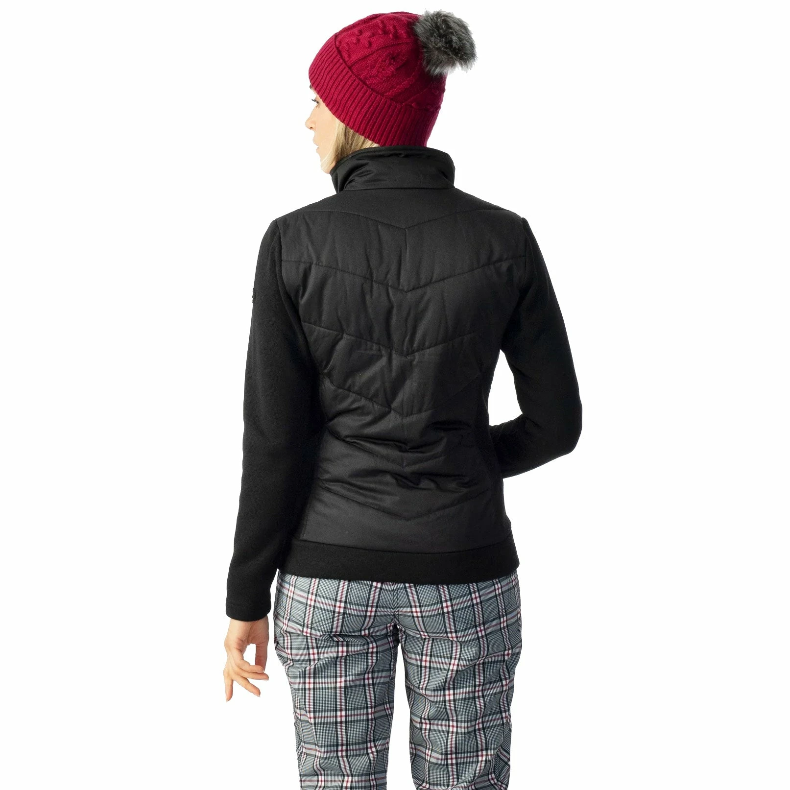 Daily Sports Karat Black Womens Golf Jacket 2 Daily Sports Karat Black Womens Golf Jacket - Image 2