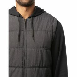 TravisMathew Scavenger Mens Golf Jacket -Single Iron Shop 22681 HTHRBLACK0HBL 2