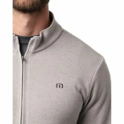 TravisMathew Nice Gesture Mens Golf Jacket 5 TravisMathew Nice Gesture Mens Golf Jacket -Single Iron Shop 22703 HTHMDGRY0HMD 2