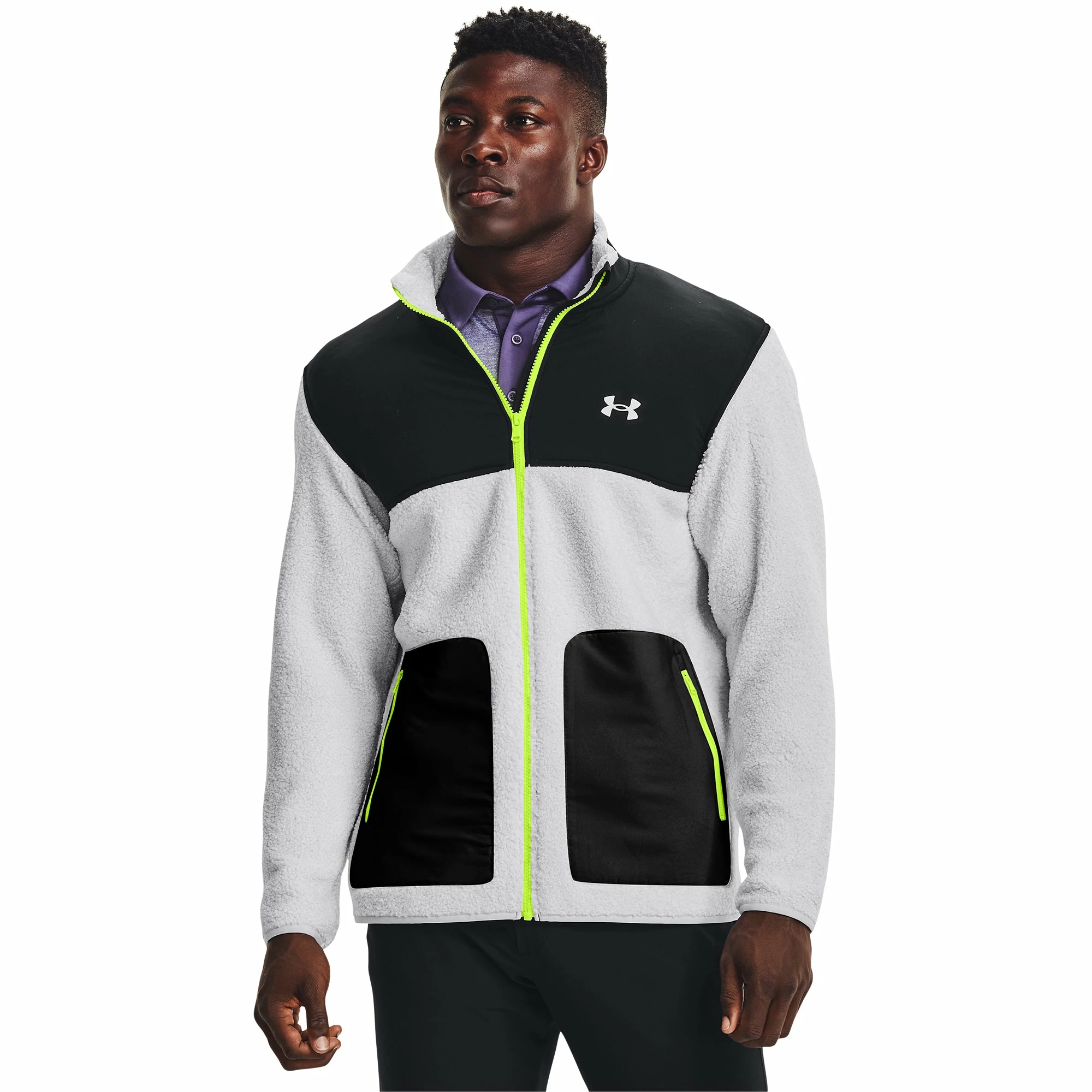 Under Armour SweaterFleece Pile Mens Golf Full Zip 1 Under Armour SweaterFleece Pile Mens Golf Full Zip