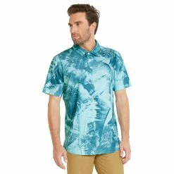 PUMA Golf Puma MATTR Palm Leaves Mens Golf Polo