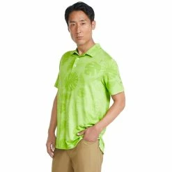 PUMA Golf Puma CLOUDSPUN Leaves N Flowers Mens Golf Polo