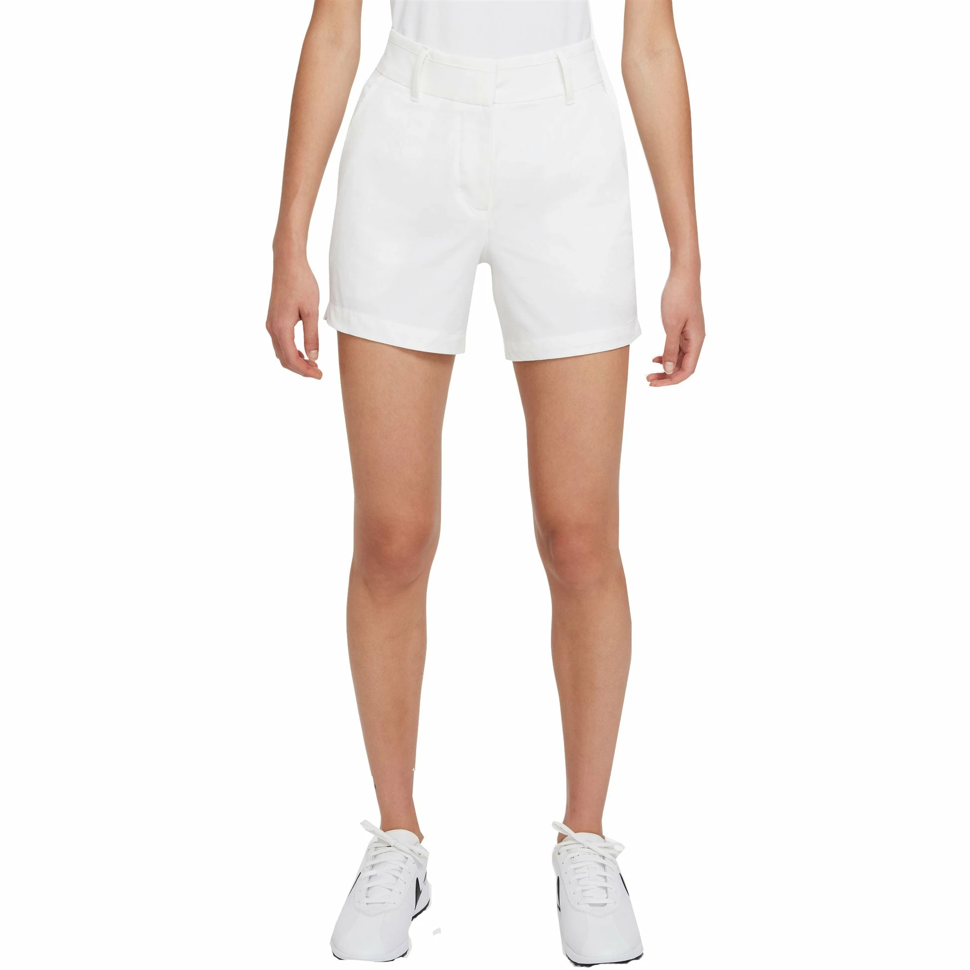 Nike Golf Nike Dri-FIT Victory 5in White Womens Golf Shorts 1 Nike Golf Nike Dri-FIT Victory 5in White Womens Golf Shorts