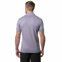 TravisMathew Spooner Lake Mens Golf Polo -Single Iron Shop 24457 MULLGRAPE6MUL 2