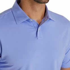 FootJoy Athletic Fit Solid Lisle Blue Violet Mens Golf Polo 5 FootJoy Athletic Fit Solid Lisle Blue Violet Mens Golf Polo -Single Iron Shop 24688 BLUEVIOLET 2