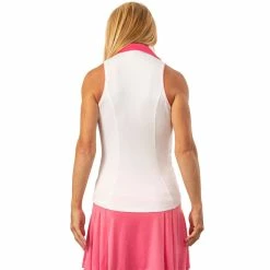 Scratch 70 Scratch Seventy Erin Womens Sleeveless Golf Polo -Single Iron Shop 24790 WHITEPINK 1 78e4247c 7c16 44a1 9be9 e579b93b779e