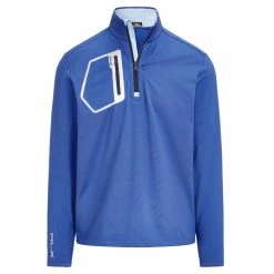 Polo Ralph Lauren RLX Ralph Lauren The RLX Driver Liberty Mens Golf 1/2 Zip -Single Iron Shop 24923 LIBERTYELTBLU 2