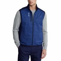 Polo Ralph Lauren RLX Ralph Lauren Solid Tech Terry French Navy Mens Golf Vest