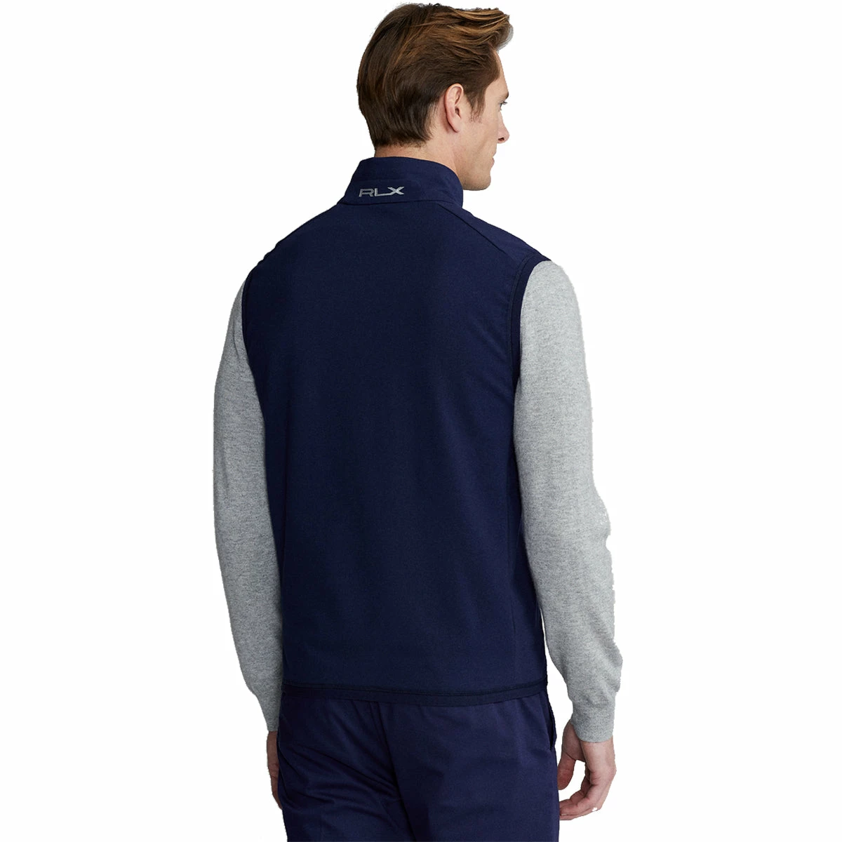 Polo Ralph Lauren RLX Ralph Lauren Solid Tech Terry French Navy Mens Golf Vest 2 Polo Ralph Lauren RLX Ralph Lauren Solid Tech Terry French Navy Mens Golf Vest - Image 2