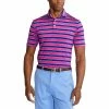 Polo Ralph Lauren RLX Ralph Lauren Featherweight Tri-Color Stripe Heritage Mens Golf Polo