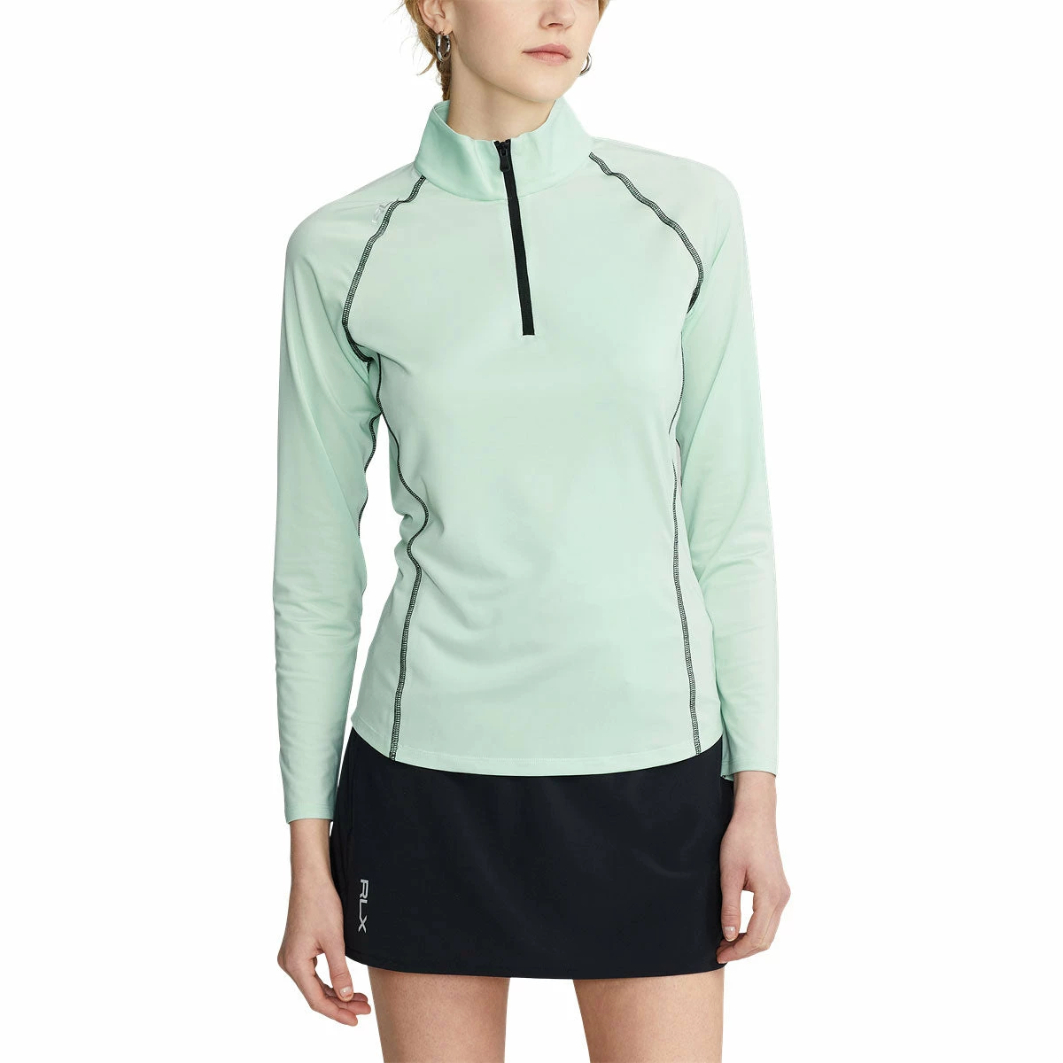 Polo Ralph Lauren RLX Ralph Lauren Airflow April Green Womens Longsleeve Golf 1/4 Zip 2 Polo Ralph Lauren RLX Ralph Lauren Airflow April Green Womens Longsleeve Golf 1/4 Zip - Image 2