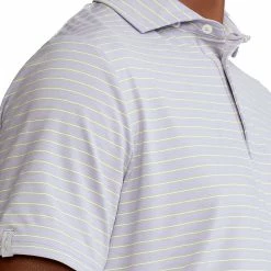 Polo Ralph Lauren RLX Ralph Lauren Featherweight Tri-Color Stripe Sky Lavender Mens Golf Polo -Single Iron Shop 25022 SKYLAVENDER 2 c6f429f8 e7c9 426a 8470 1a7f8ca44375