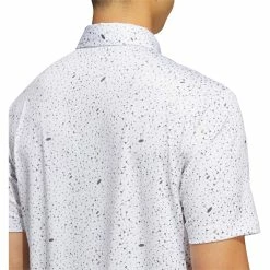 Adidas Golf Adidas Flag-Print Grey Hemp Mens Golf Polo -Single Iron Shop 25096 GRY4HEMPGRY2 2 f8051624 eb69 4271 b7d6 31086d9dec96