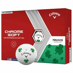Callaway Chrome Soft Truvis Golf Balls - Dozen -Single Iron Shop 25570 WHTSHAMROCK