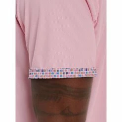 Robert Graham Burgon Mens Golf Polo 7 Robert Graham Burgon Mens Golf Polo -Single Iron Shop 25816 LIGHTPINK 3