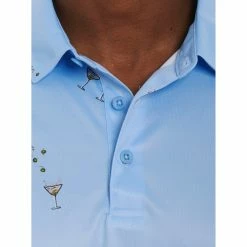Robert Graham Gibson Performance Knit Mens Golf Polo -Single Iron Shop 25820 LIGHTBLUE 1
