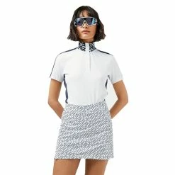 J.Lindeberg J. Lindeberg Pip White Womens Golf Polo