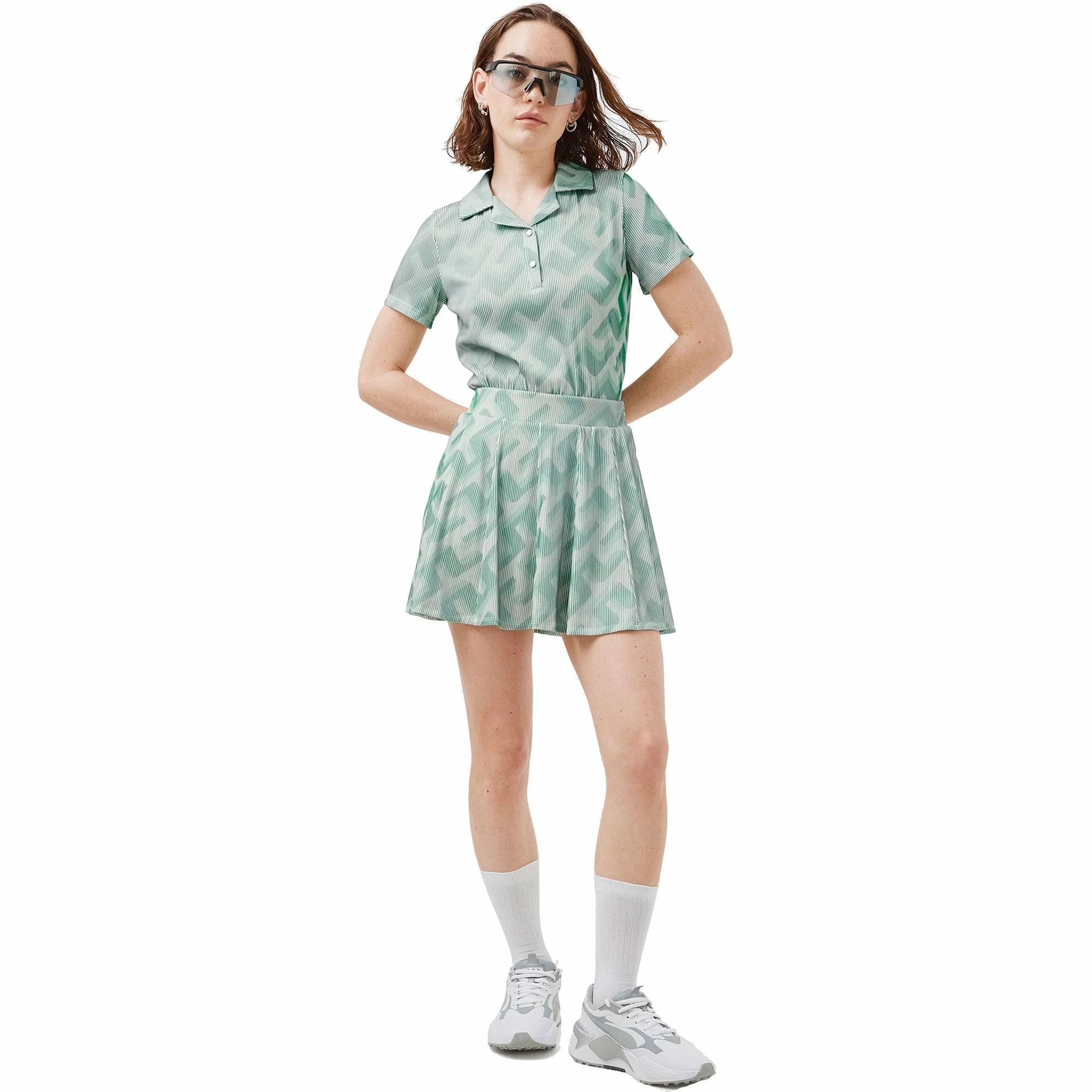 J.Lindeberg J. Lindeberg Jolie 3D Print Womens Golf Skort 1 J.Lindeberg J. Lindeberg Jolie 3D Print Womens Golf Skort