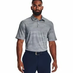 Under Armour Playoff 2.0 Jacquard Mens Golf Polo 10 Under Armour Playoff 2.0 Jacquard Mens Golf Polo -Single Iron Shop 26228 STEELWHITE035