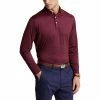 Polo Ralph Lauren RLX Ralph Lauren Featherweight Airflow Jersey Ruby Mens Long Sleeve Golf Polo